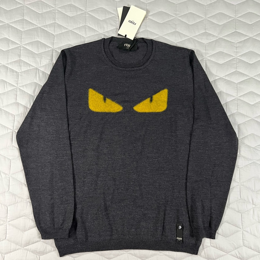 🛑SOLD🛑🐺FENDI FW16 BAG BUGS WOOL SWEATER🐺 - Picture 2 of 8